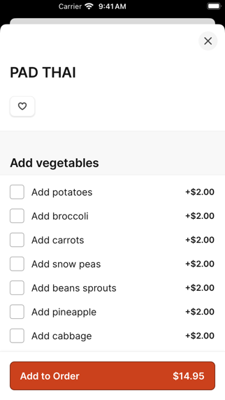 Danthai Restaurant iPhone screenshot 3 - Food & Drink app