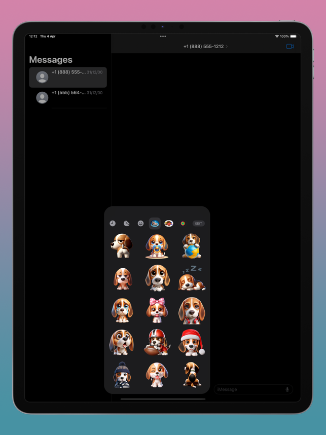 ‎Beagle Bruno Stickers Screenshot