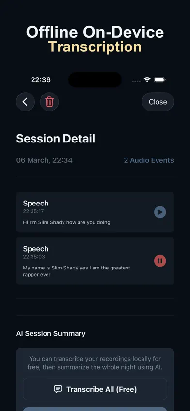 NoctisLog: Sleep Talk Recorder screenshot 3