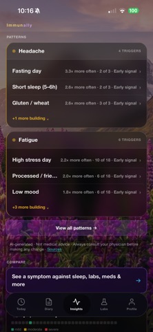 Immunally: Autoimmune Tracker Screenshot 1 of 10