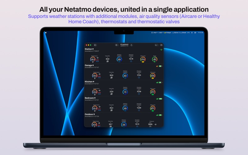 HomeAtmo : The Netatmo client app screenshot