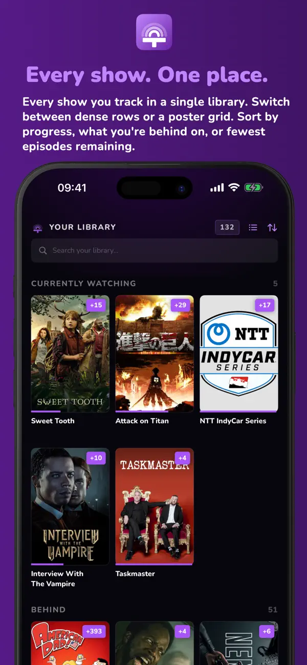 #2. Televise: TV & Anime Tracker (iOS) De: MOHAMMED NUMAN MUMTAZ