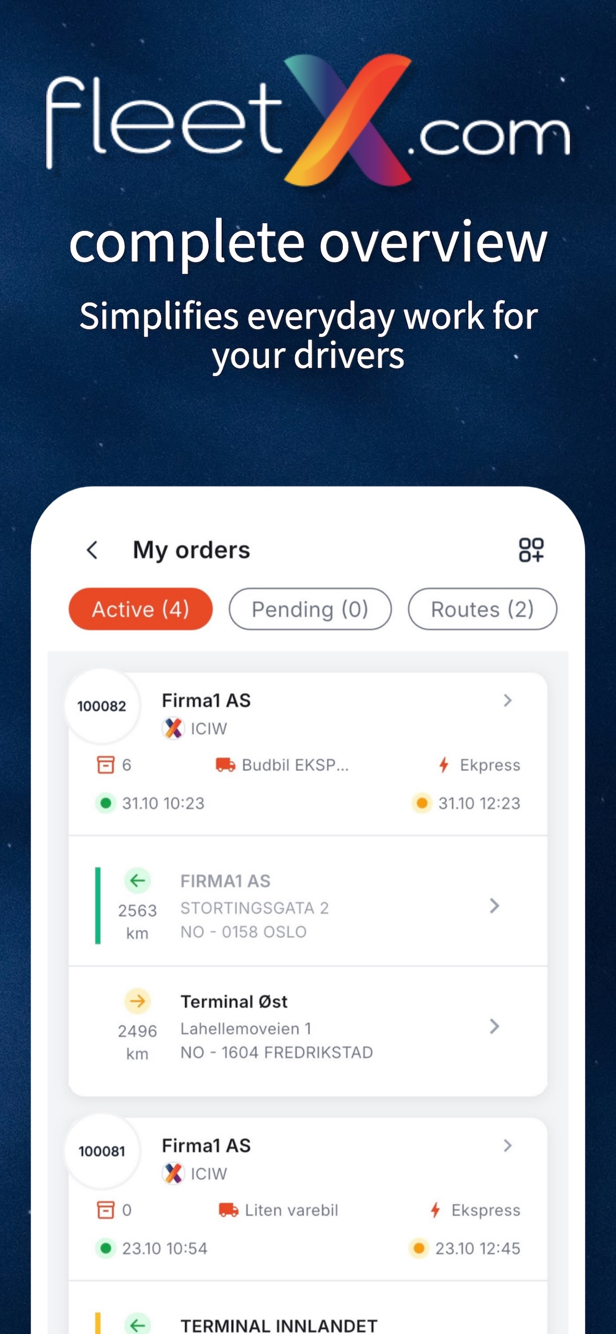 FleetX.com Driver App