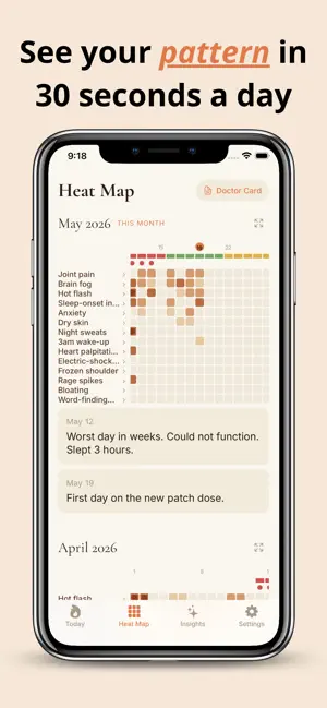 Cusp: Perimenopause Tracker screenshot 1