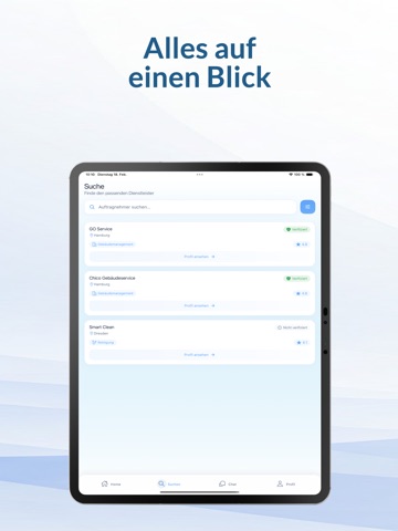 GO-Service iPad screenshot