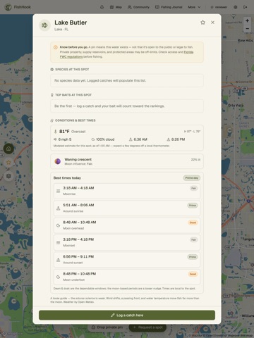 FishHook: Fishing Maps & Logs iPad screenshot
