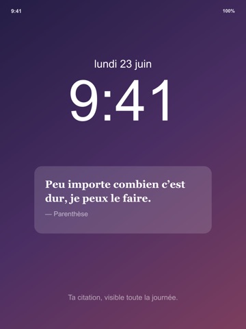 Parenthèse - Citations du jour iPad screenshot 2
