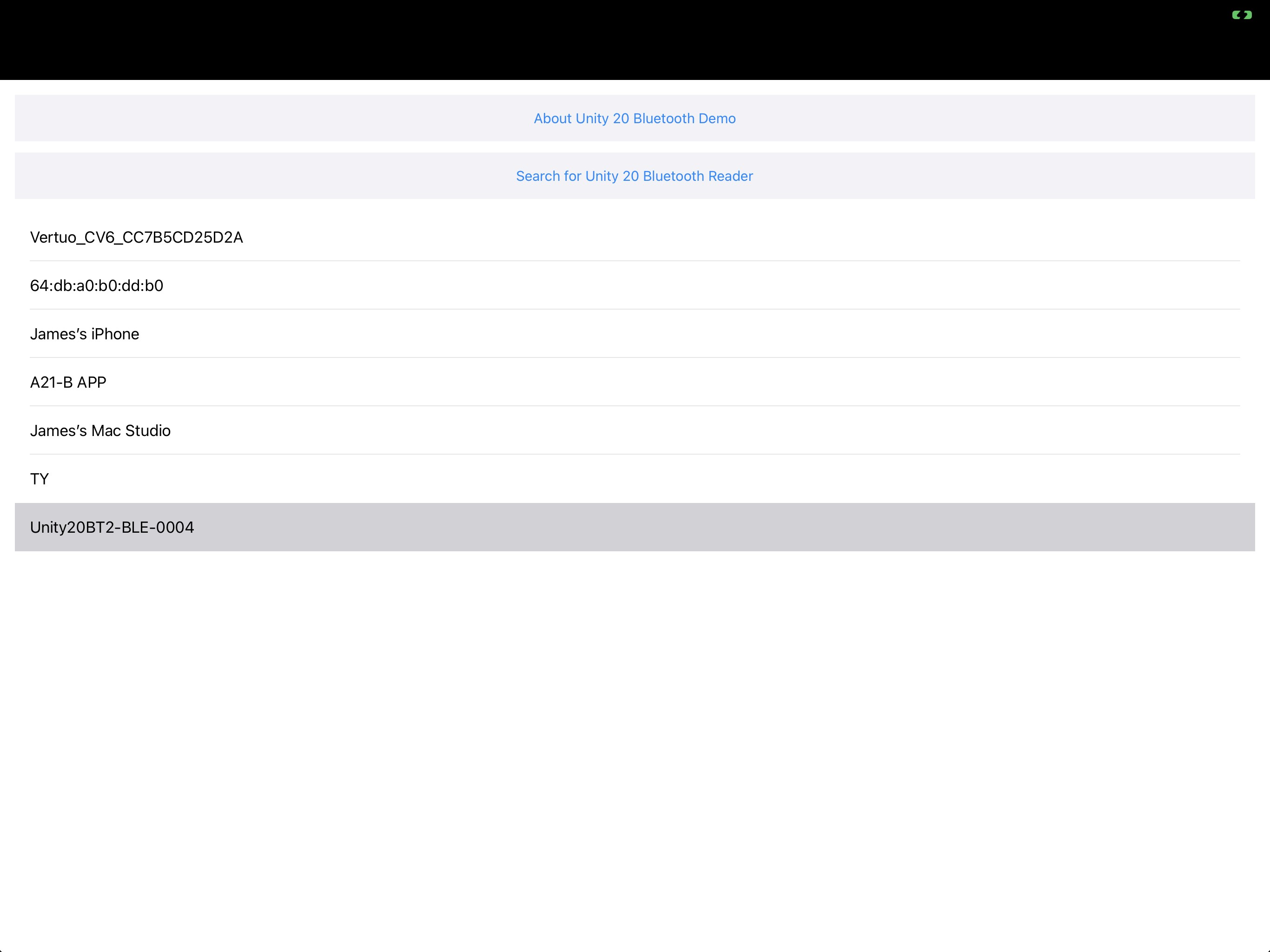 Unity 20 Bluetooth BLE Utility