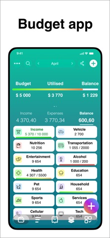 Budget: Money manager app Screenshot 1 of 6