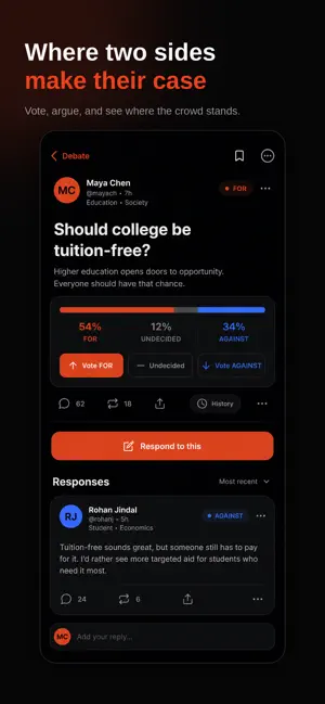 ArgU: Debate Social screenshot 1