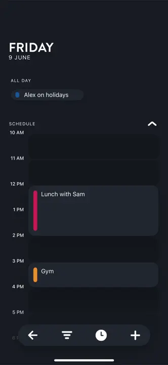 Timepage: Screenshot 4 von 9