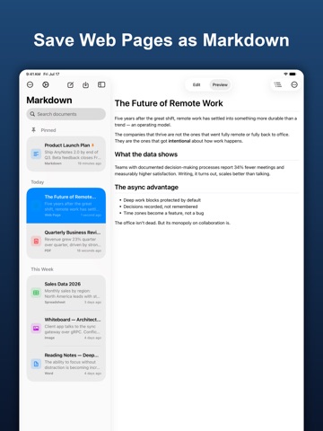 AnyMarkdown - File to Markdown iPad screenshot