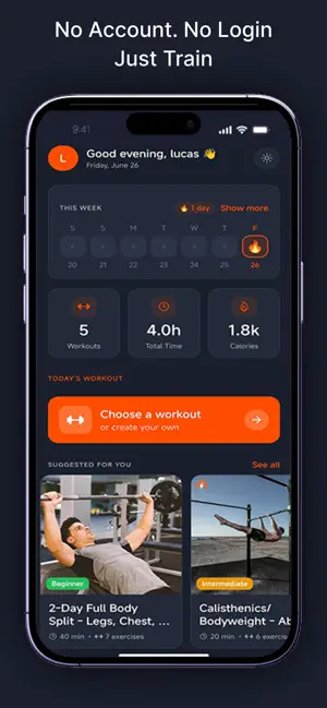 MojoFit: Gym & Home Workouts screenshot 1