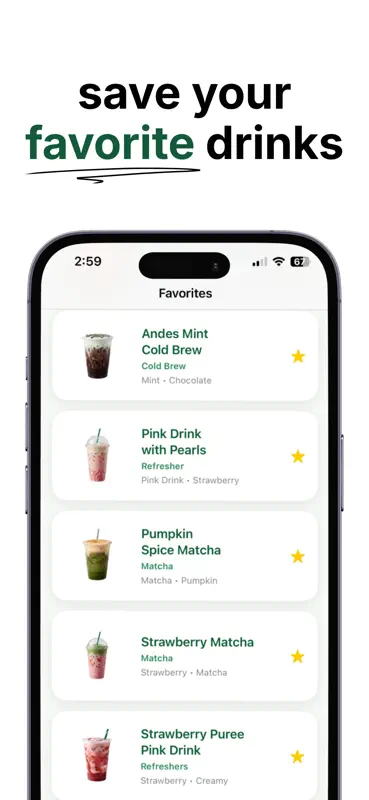 Secret Menu for Starbucks Pro+ screenshot 3 of 3