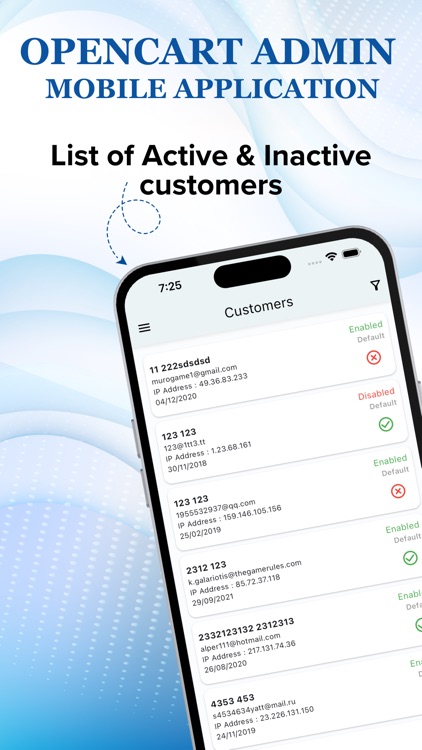 Opencart Admin Mobile App.