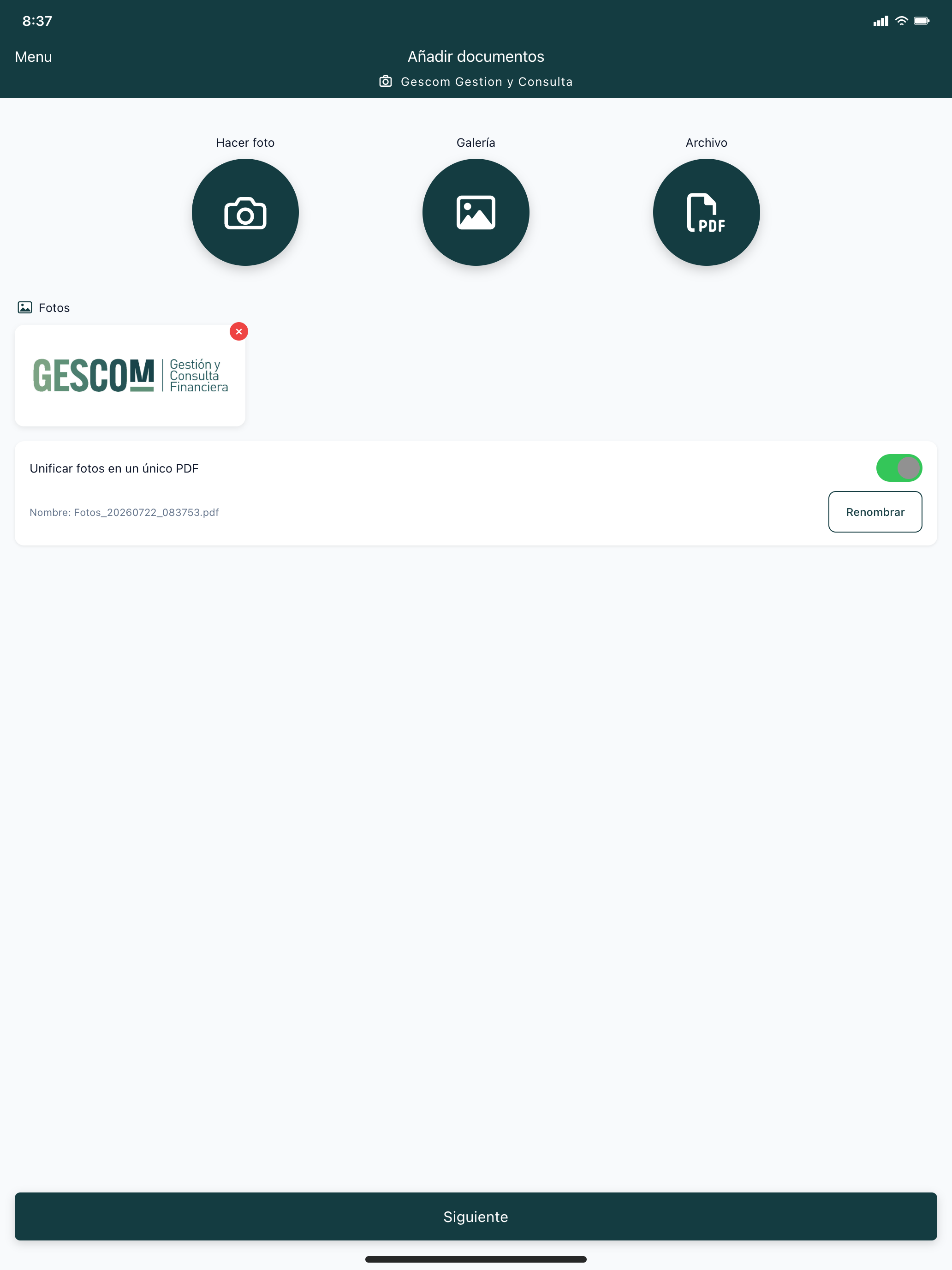 Gescom Gestion y Consulta screenshot 9