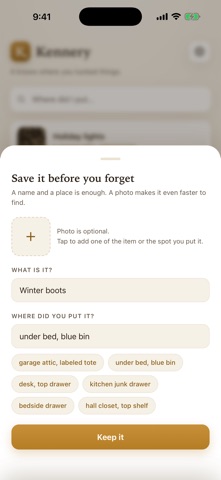 Kennery: Home Inventory screenshot