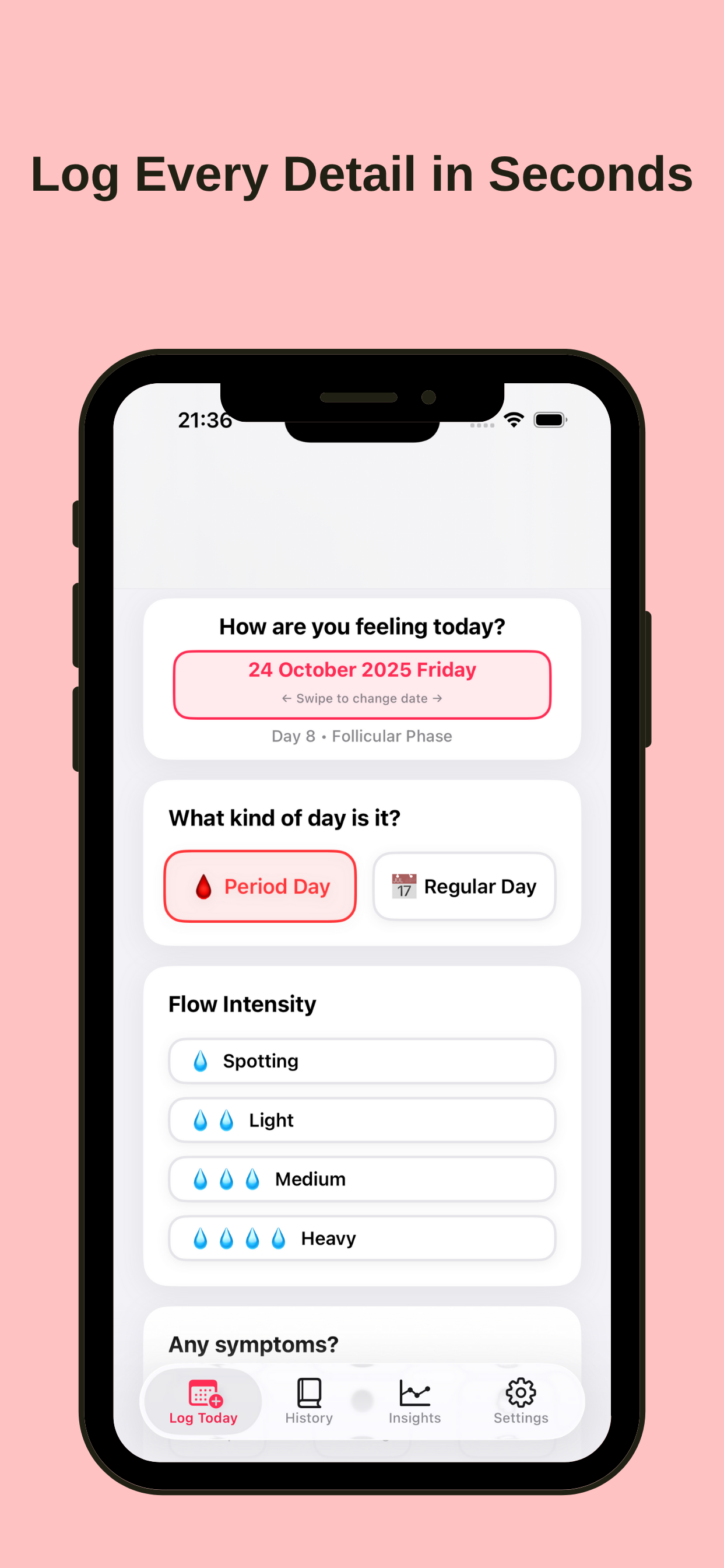 Period Tracker - Lively Cycle screenshot 3