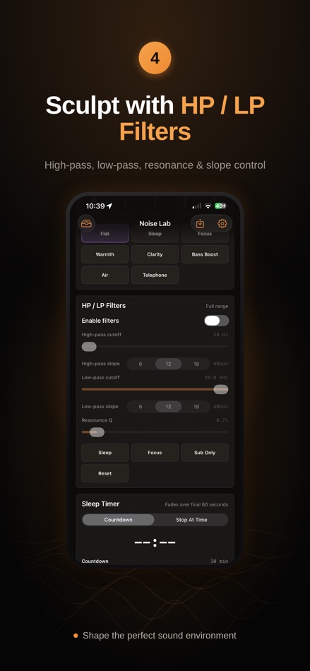 #4. Noise Lab - Focus and Sleep (iOS) By: Steven Wilkinson