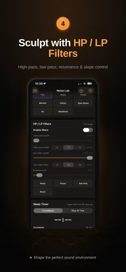 Captura de pantalla de Noise Lab - Focus And Sleep en iPhone 4
