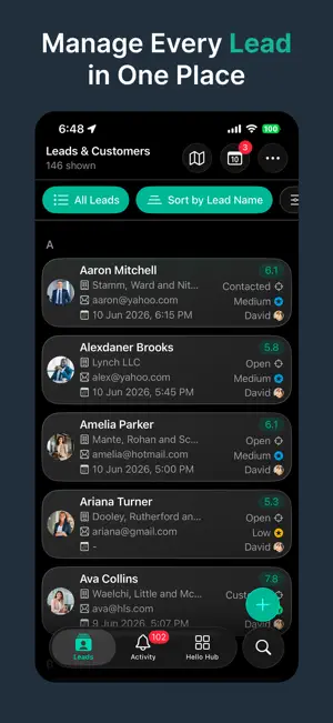 HelloLeads CRM - Sales Tracker screenshot 2