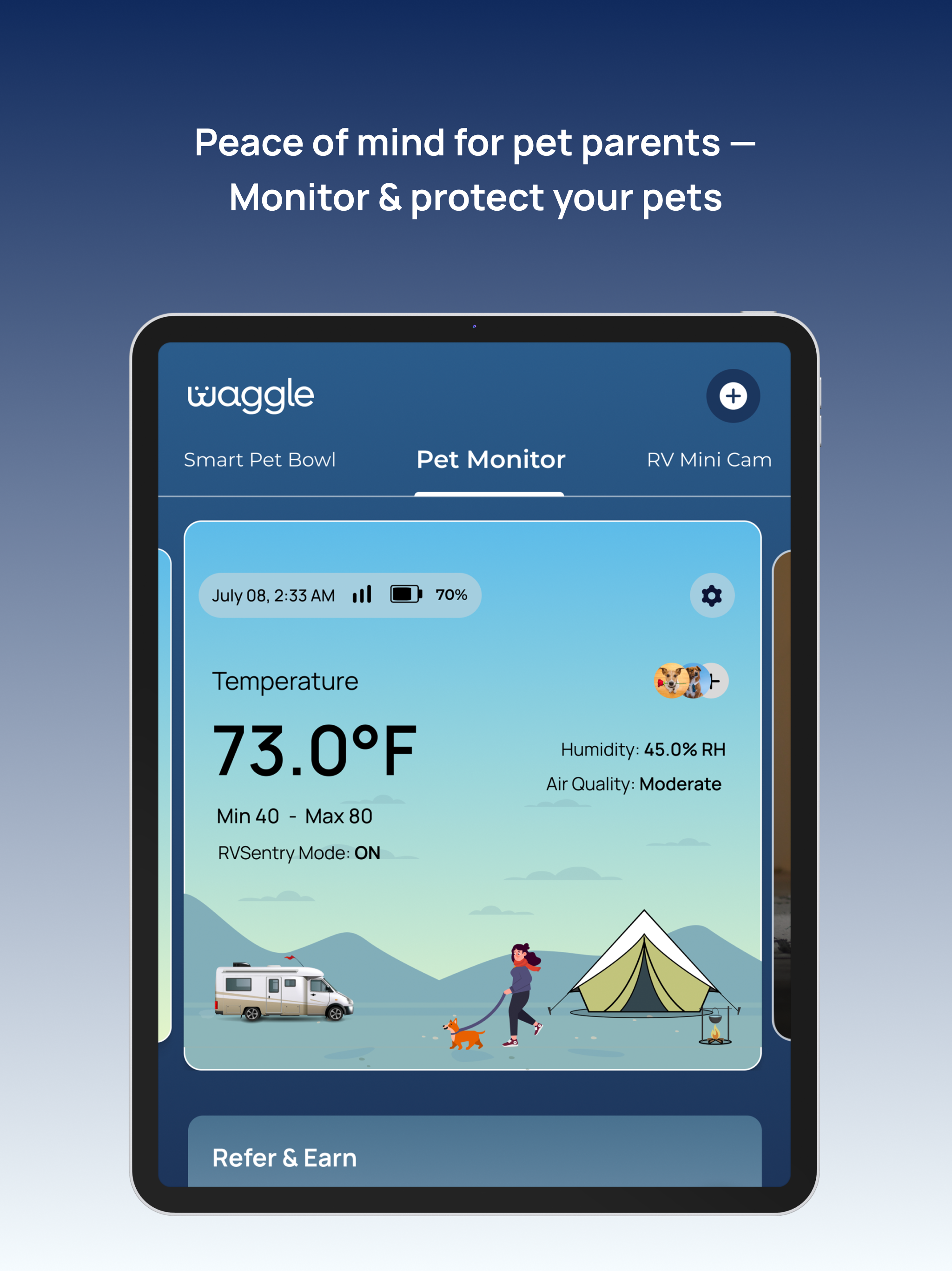 Waggle Pet App-RVing with Ease