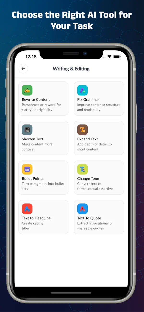 Screenshot #2 pour WriteGenius AI – Writing Tools