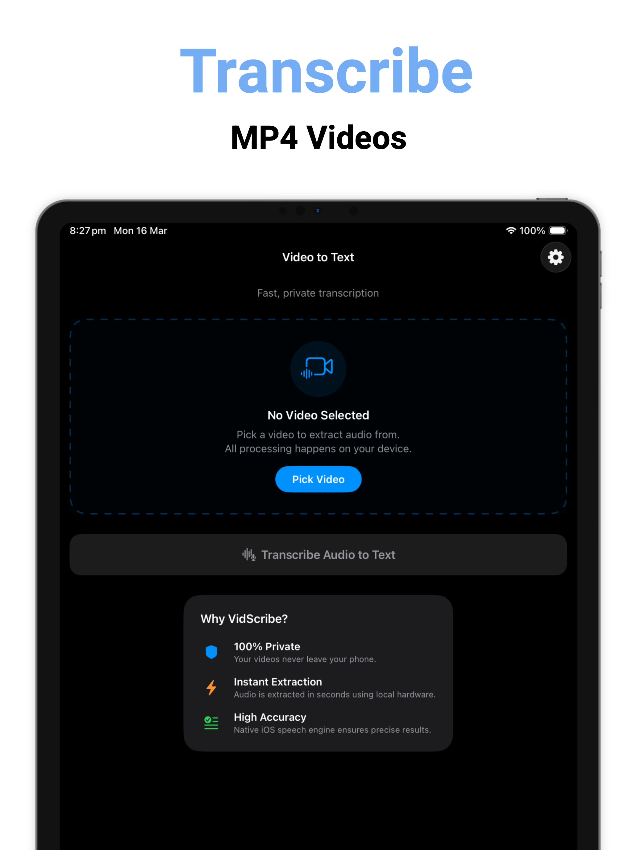 Video to Text Transcribe MP4 screenshot 7