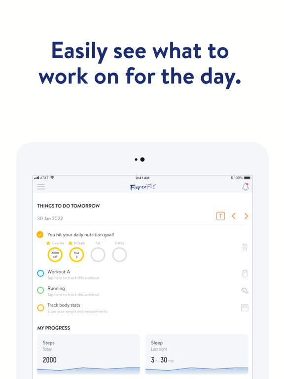 BAD Fit Coach iPad screenshot 2 - Health & Fitness app