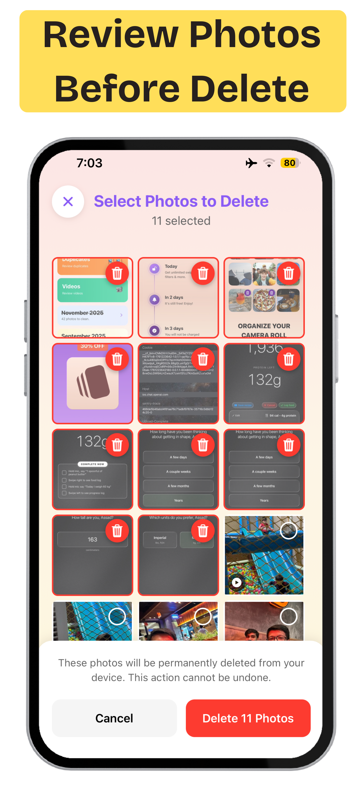 Photo Swipe Cleanup Photos ° screenshot 5