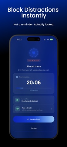 Anchor — Focus Timer & Blocker iPhone screenshot
