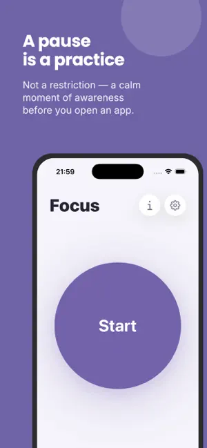 Mind Moment: Focus Timer Pause screenshot 1