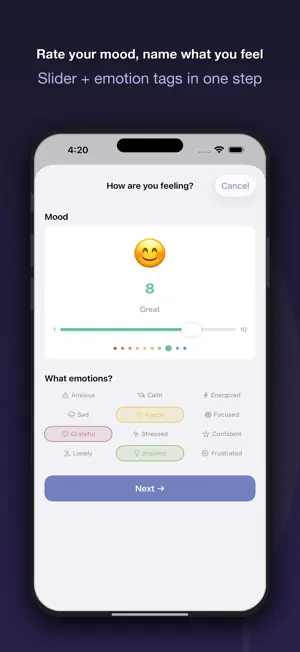 MoodJournal: Ikigai screenshot 2