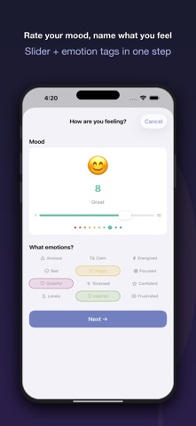 MoodJournal: Ikigai Screenshot 2 of 5