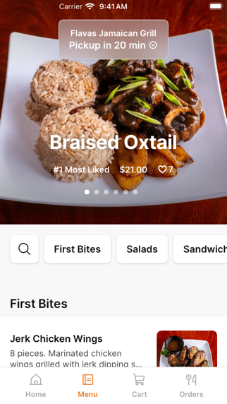 Flavas Jamaican Grill To Go iPhone screenshot 2 - Food & Drink app