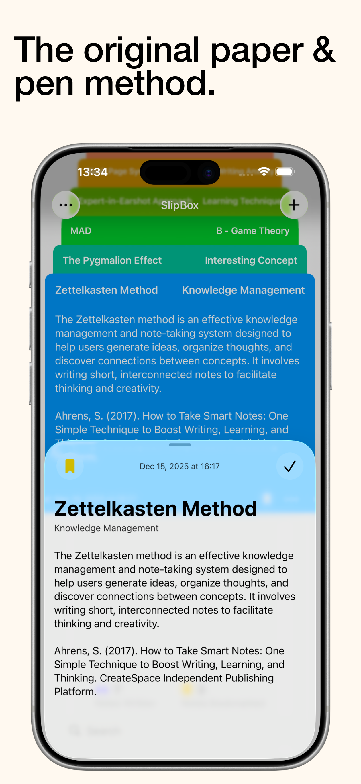 SlipBox – Zettelkasten Notes screenshot 5