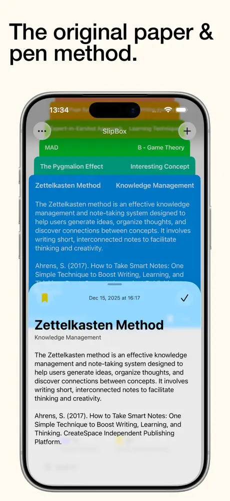 SlipBox – Zettelkasten Notes screenshot 5
