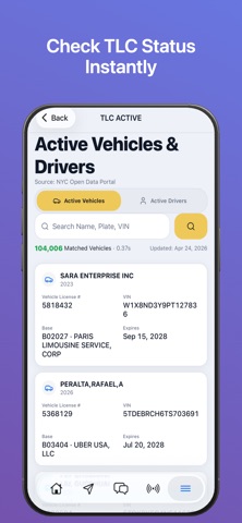 TLC HERO - NYC TLC Driver Hub iPhone screenshot