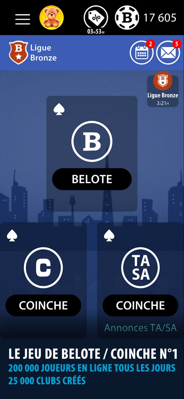 Screenshot #1 pour Belote & Coinche Multijoueur