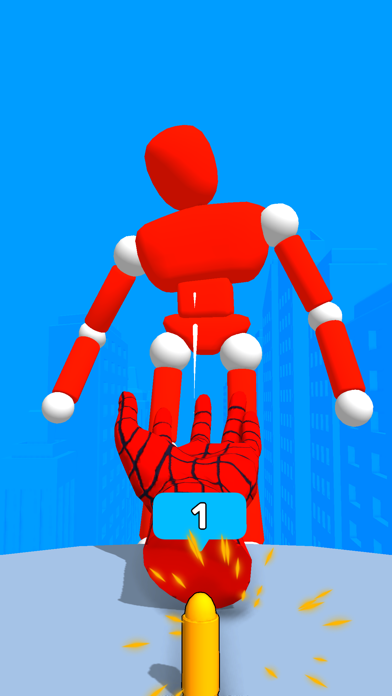 Superhero Hand Run Screenshot
