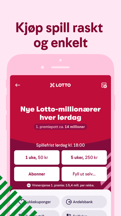 Norsk Tipping App Store preview screenshot 3