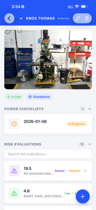 PUWER Assessment Screenshot 4 of 6