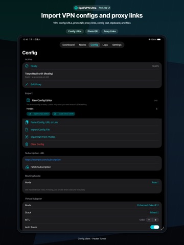 SpellVPN Ultra iPad screenshot