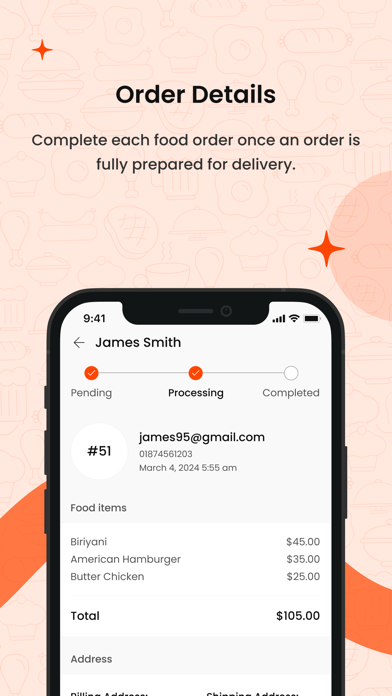 WPFM Food Delivery Screenshot