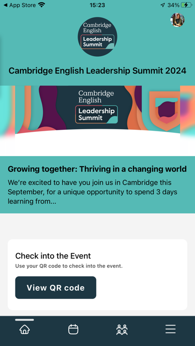 Cambridge English events Screenshot