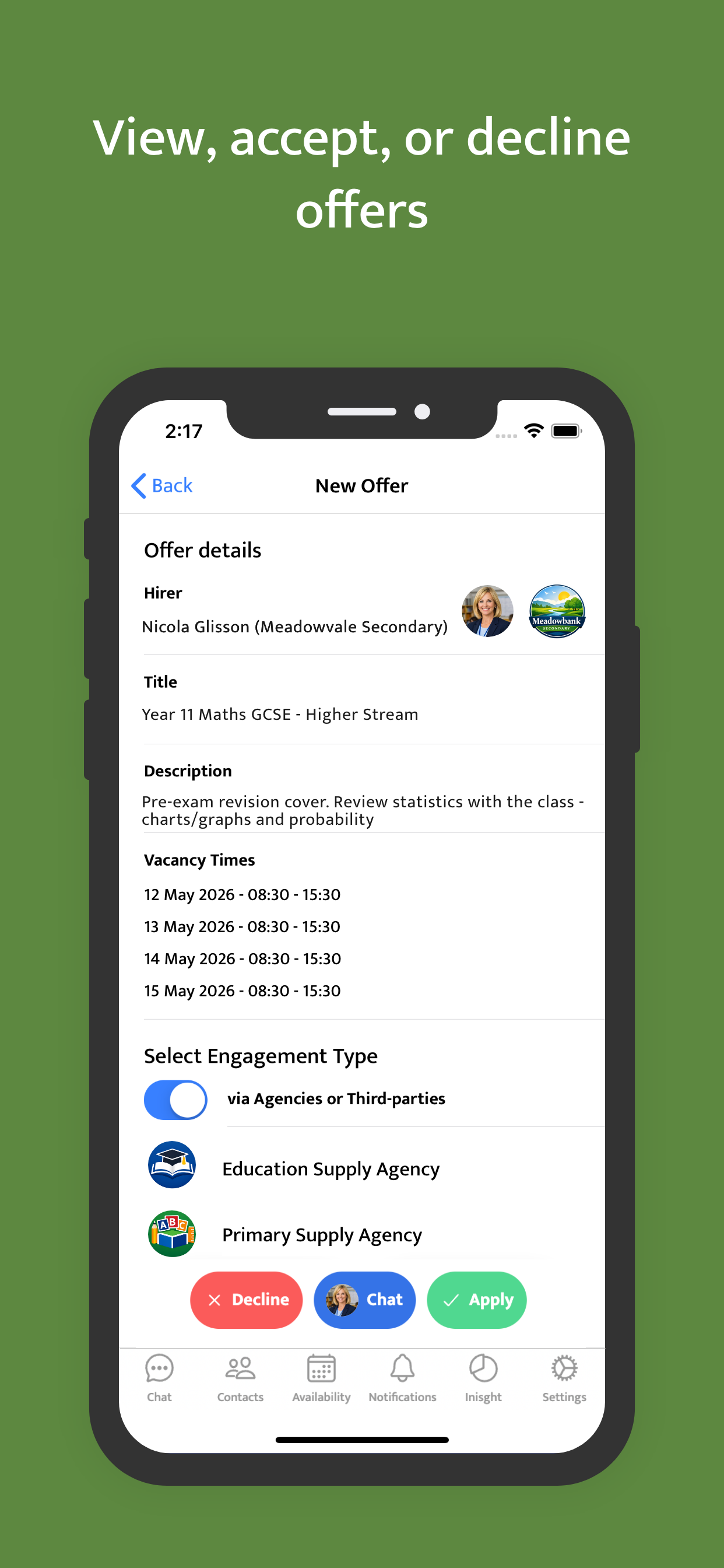 AvailabilityGrid screenshot 4