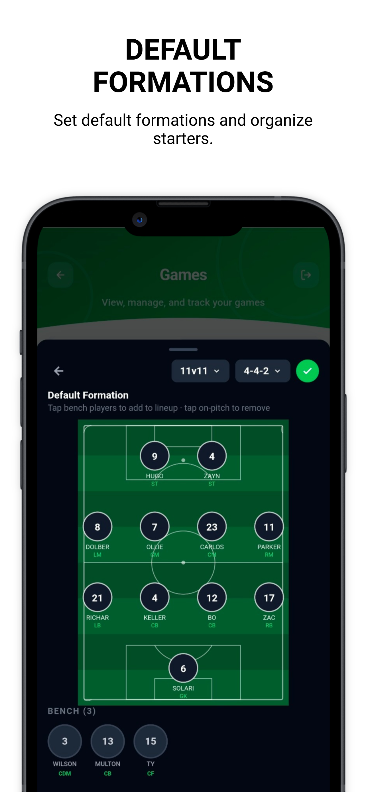 Soccer Stats Tracker - App