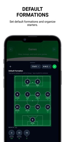 Soccer Stats Tracker - App iPhone screenshot
