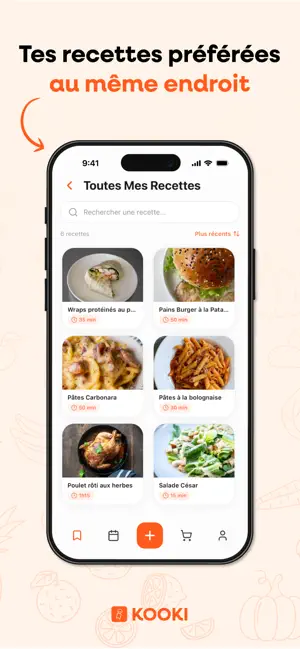 KOOKI : Extracteur de recettes iPhone screenshot 2