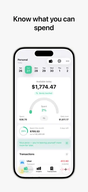 Wance: Daily Budget screenshot 1